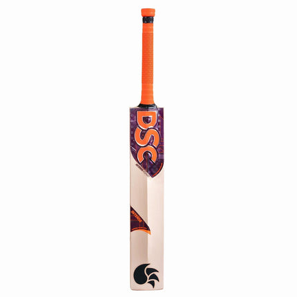 DSC Intense Assault English Willow Grade 5 Cricket Bat (Short Handle) with Orange Grip Mill Sports