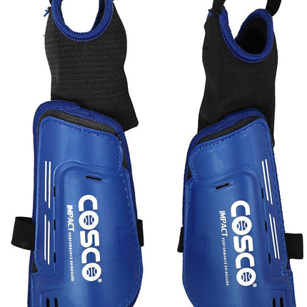Cosco Impact Shin Guard (Senior) Blue Color - Mill Sports 