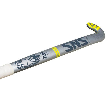 SNS Zeus 1.0 Composite Hockey Stick (XL Curve - Drag) Silver- Mill Sports 