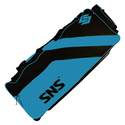 SNS Wheelie Hockey Bag (Sky Blue & Black) - Mill Sports 